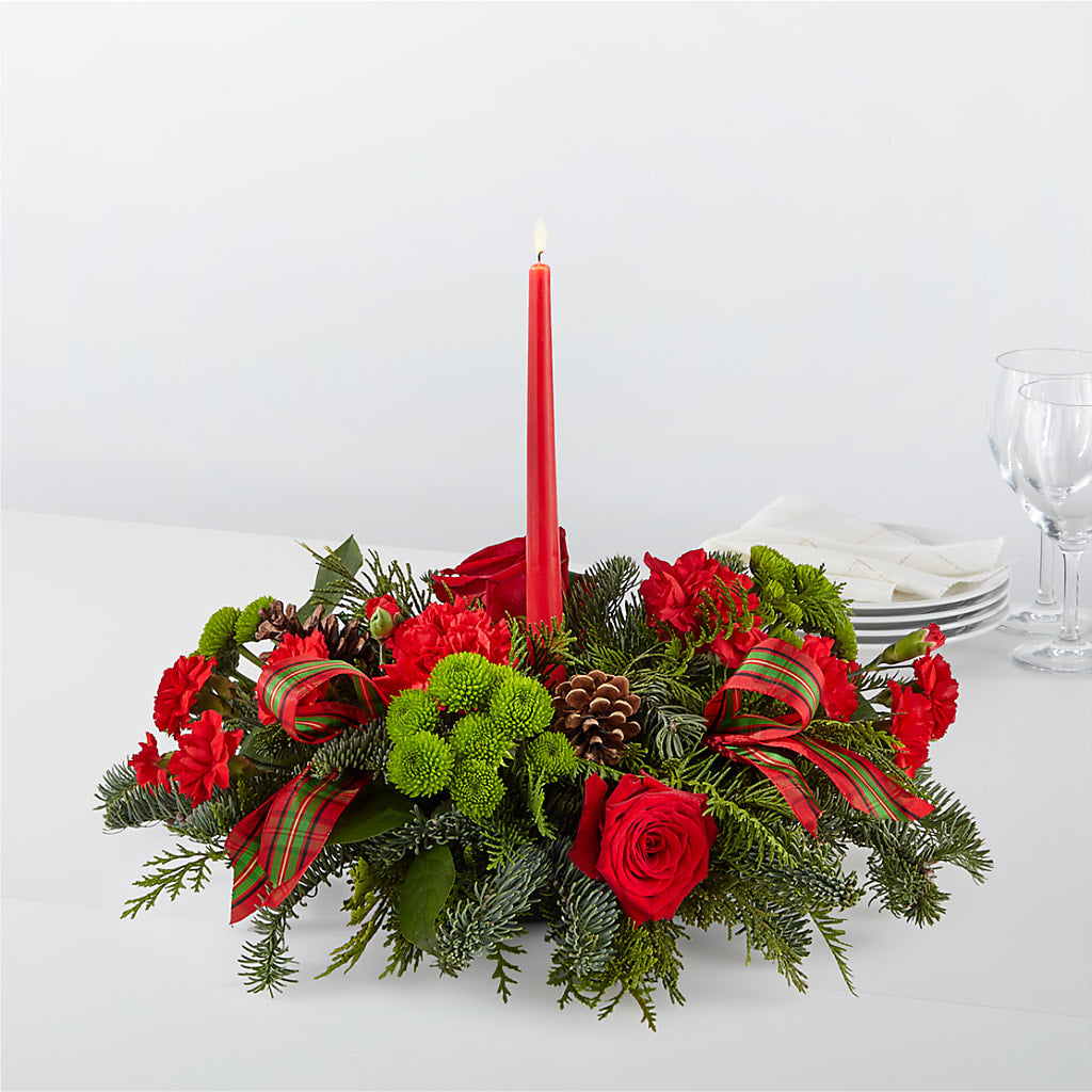 By the Candlelight Centerpiece – Hilltop Florist Llc, Stanford KY