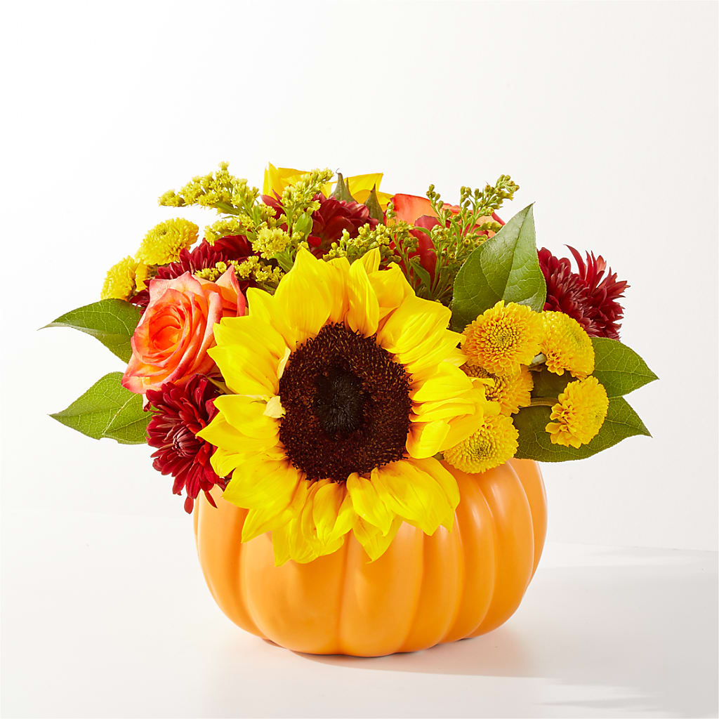 Golden Gourd Pumpkin Bouquet – Hilltop Florist Llc, Stanford KY