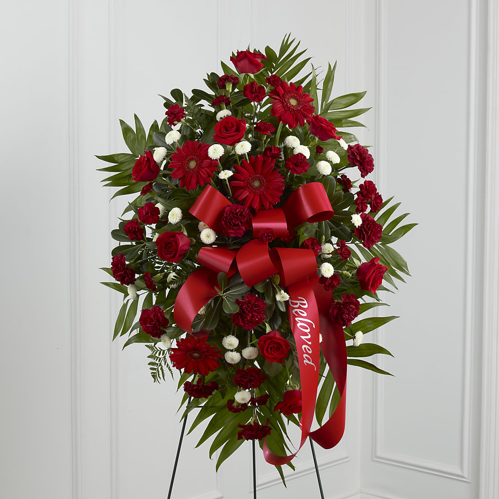 Treasured Memories Standing Spray – Hilltop Florist Llc, Stanford KY