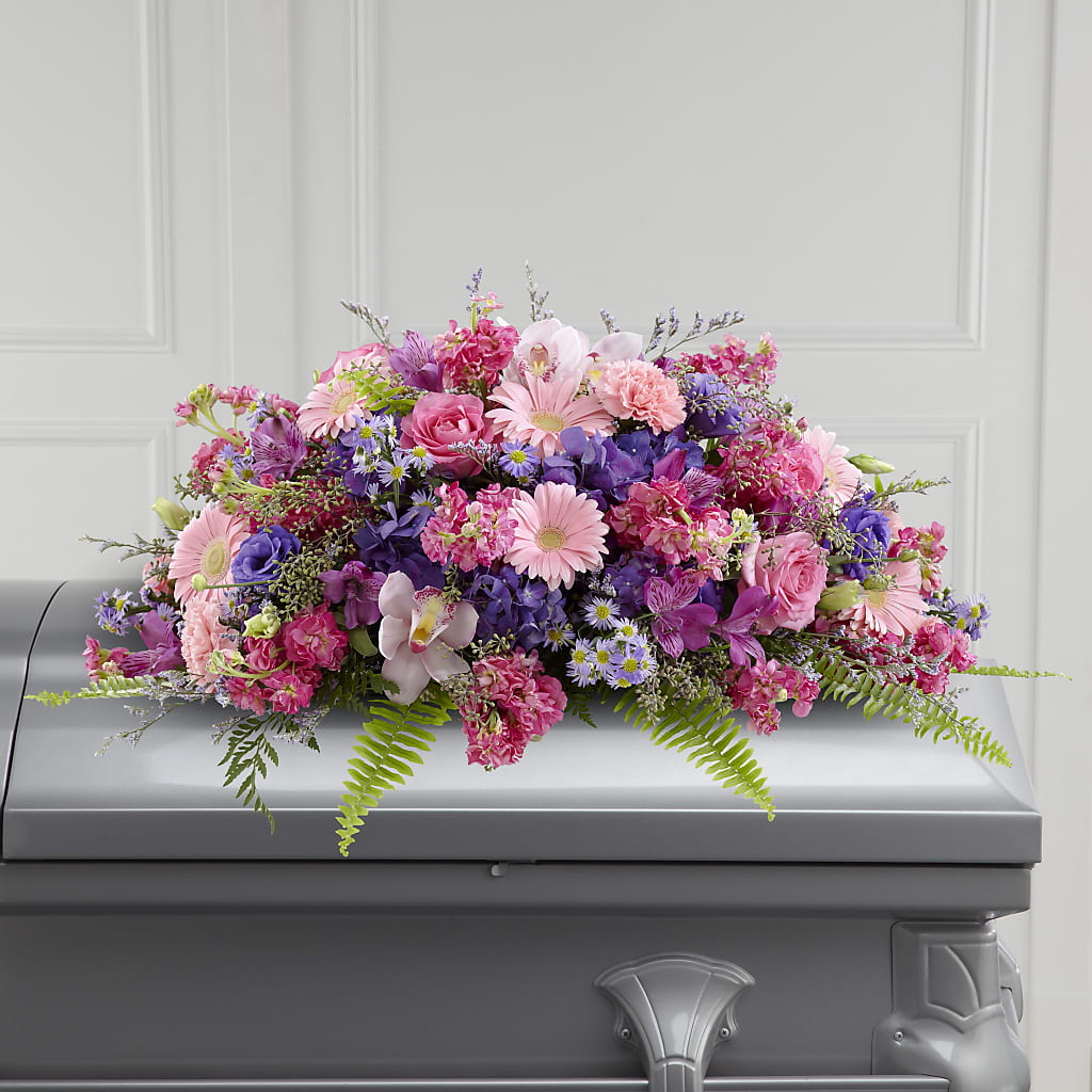 Glorious Garden Casket Spray – Hilltop Florist Llc, Stanford KY