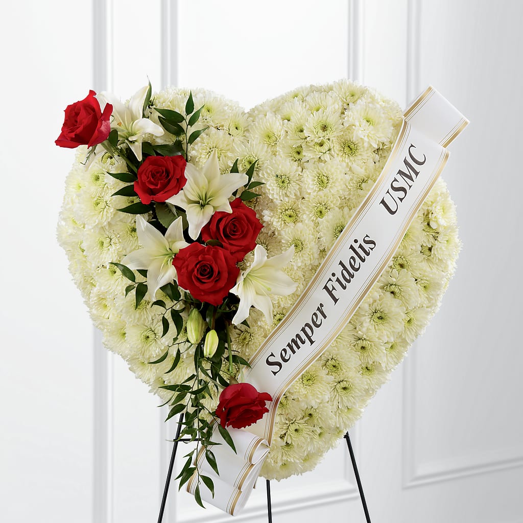 Heartfelt Hero Standing Heart – Hilltop Florist Llc, Stanford KY