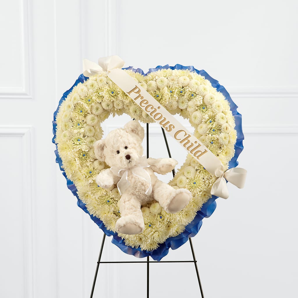 Precious Child Standing Heart – Hilltop Florist Llc, Stanford KY