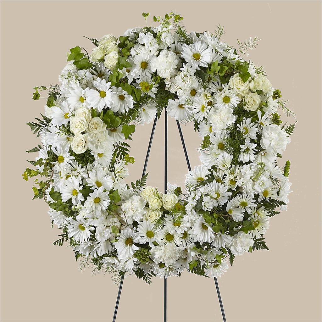 Faithful Wishes Wreath – Hilltop Florist Llc, Stanford KY