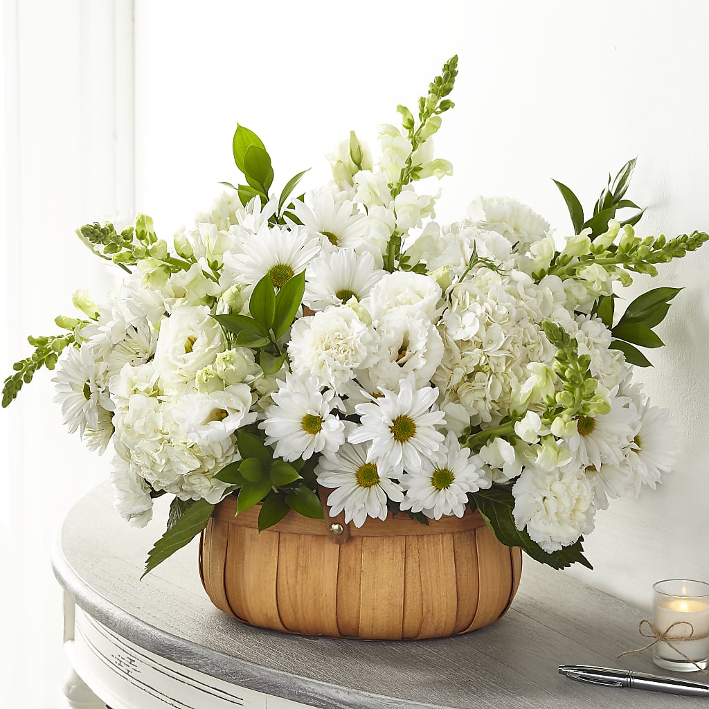 Pure Ivory Basket – Hilltop Florist Llc, Stanford KY