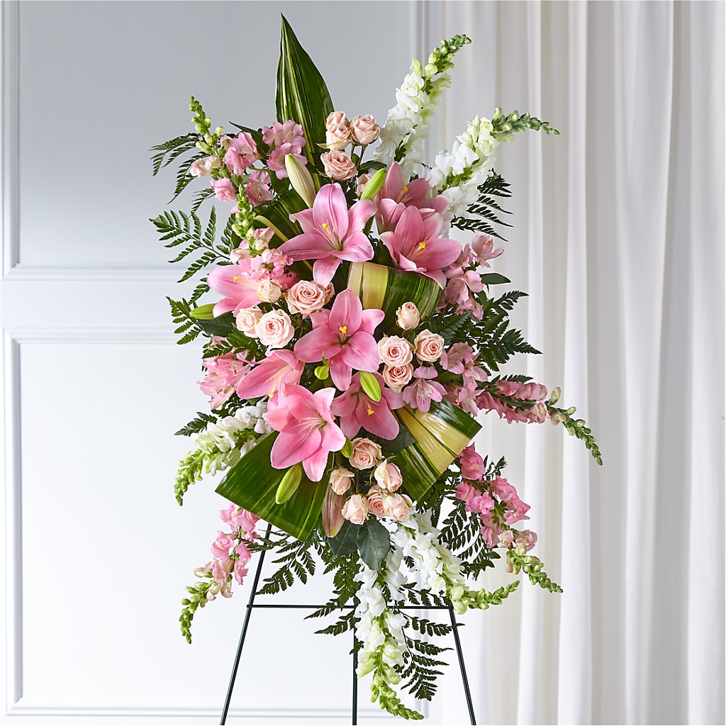 Elegant Embrace Standing Spray – Hilltop Florist Llc, Stanford KY