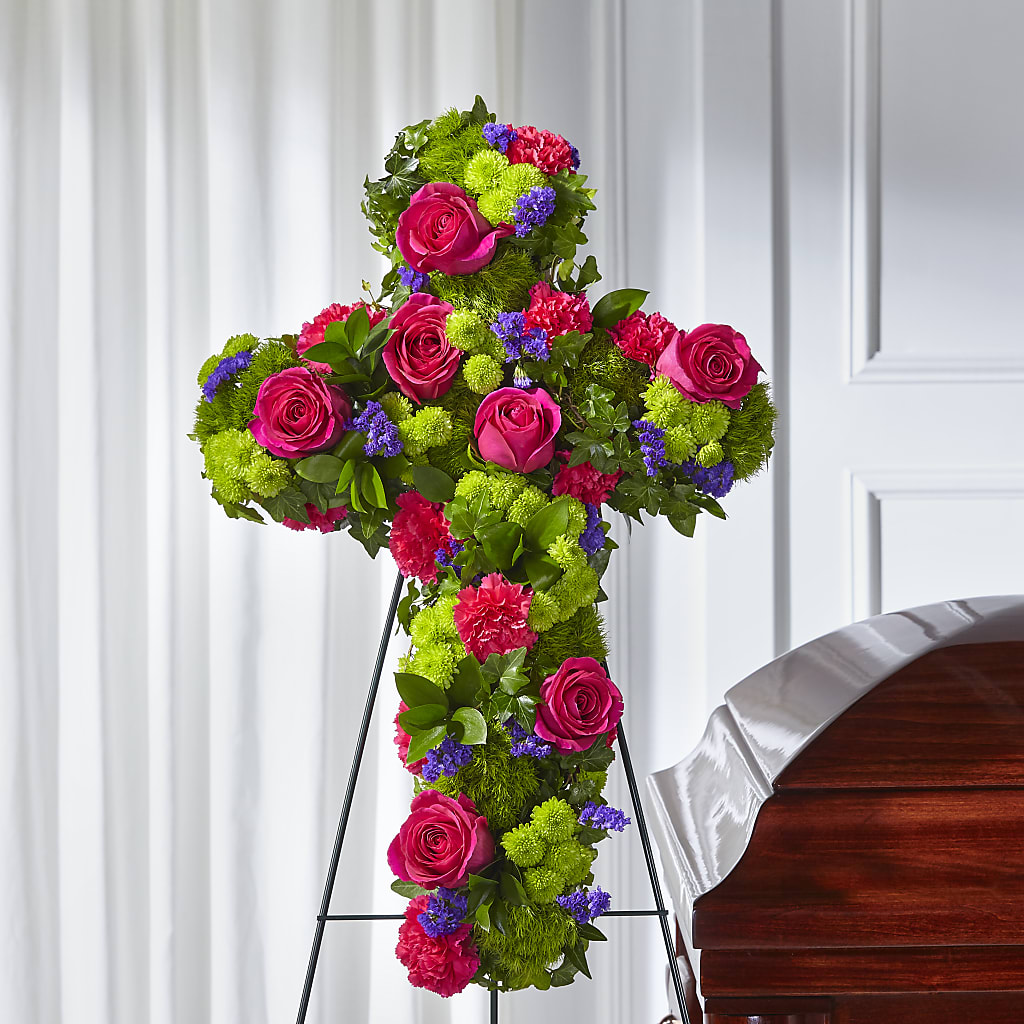Tribute Rose Floral Cross – Hilltop Florist Llc, Stanford KY
