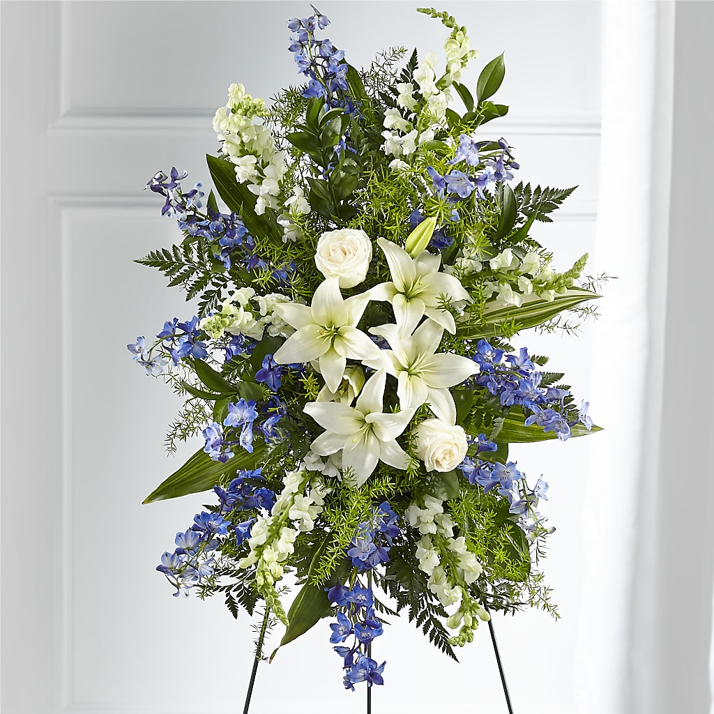 Faithful Friend Standing Spray – Hilltop Florist Llc, Stanford KY