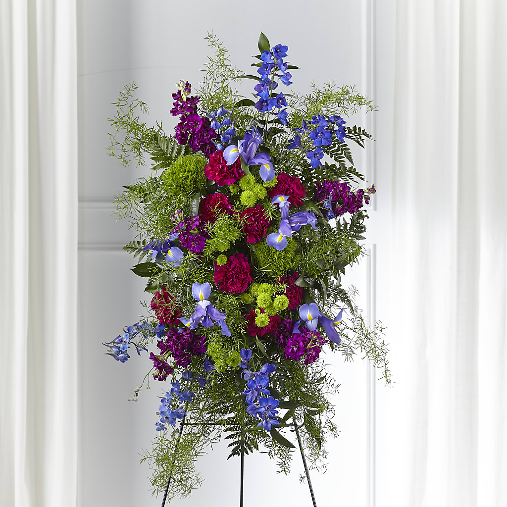 Heavenly Skies Standing Spray – Hilltop Florist Llc, Stanford KY
