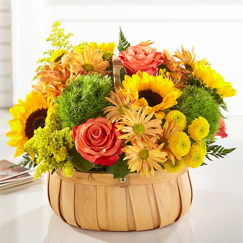 Harvest Sunflower Basket – Hilltop Florist Llc, Stanford KY