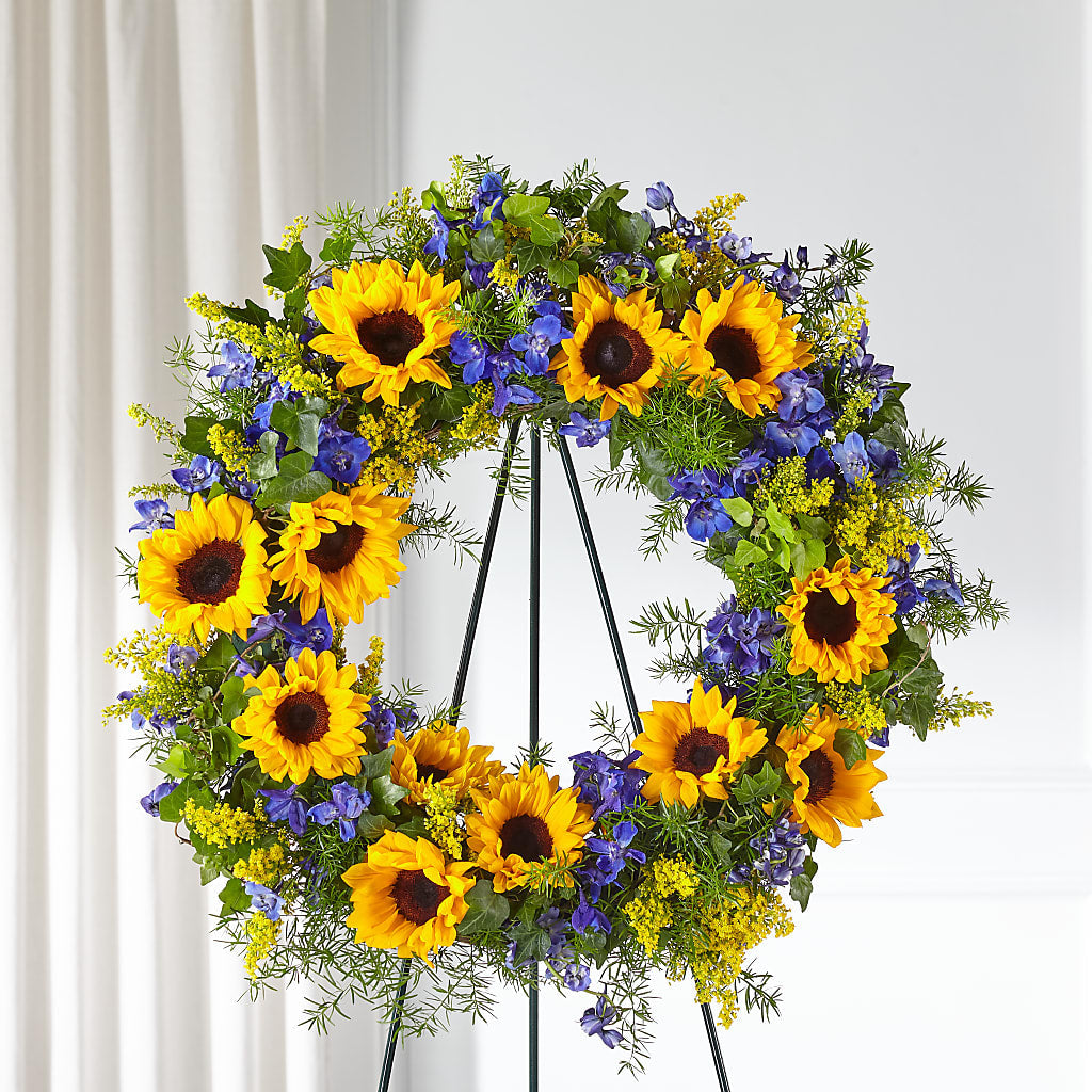 Bright Rays Wreath – Hilltop Florist Llc, Stanford KY
