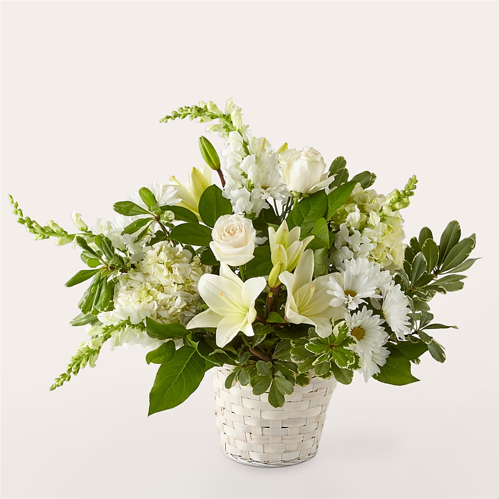 Ivory Elegance Floral Basket – Hilltop Florist Llc, Stanford KY