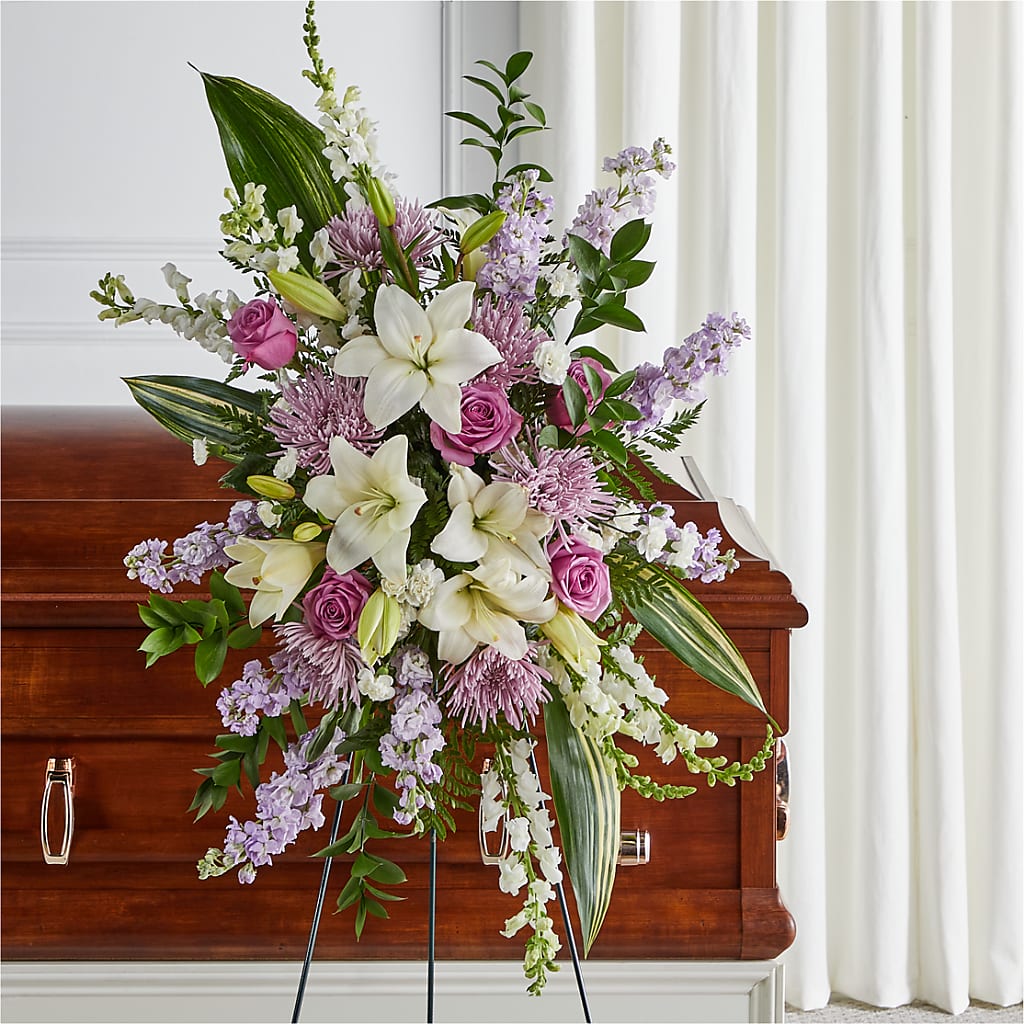 Grateful Hearts Standing Spray – Hilltop Florist Llc, Stanford KY