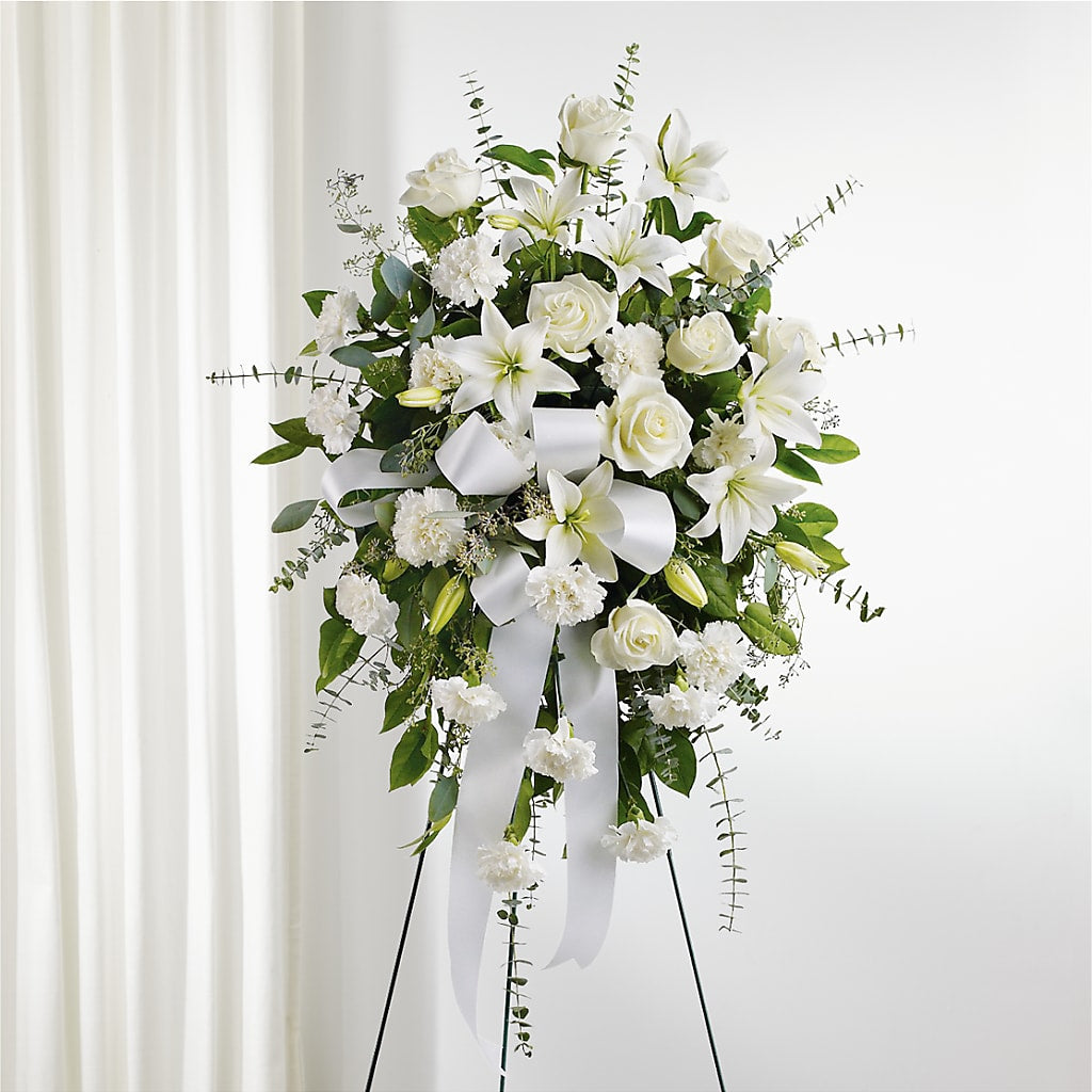 With Care Standing Spray – Hilltop Florist Llc, Stanford KY
