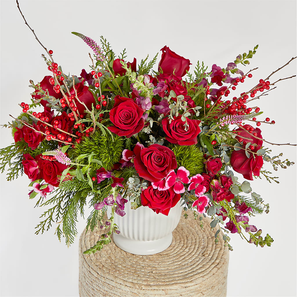 Big Red Bow Bouquet –  Hilltop Florist Llc, Stanford KY