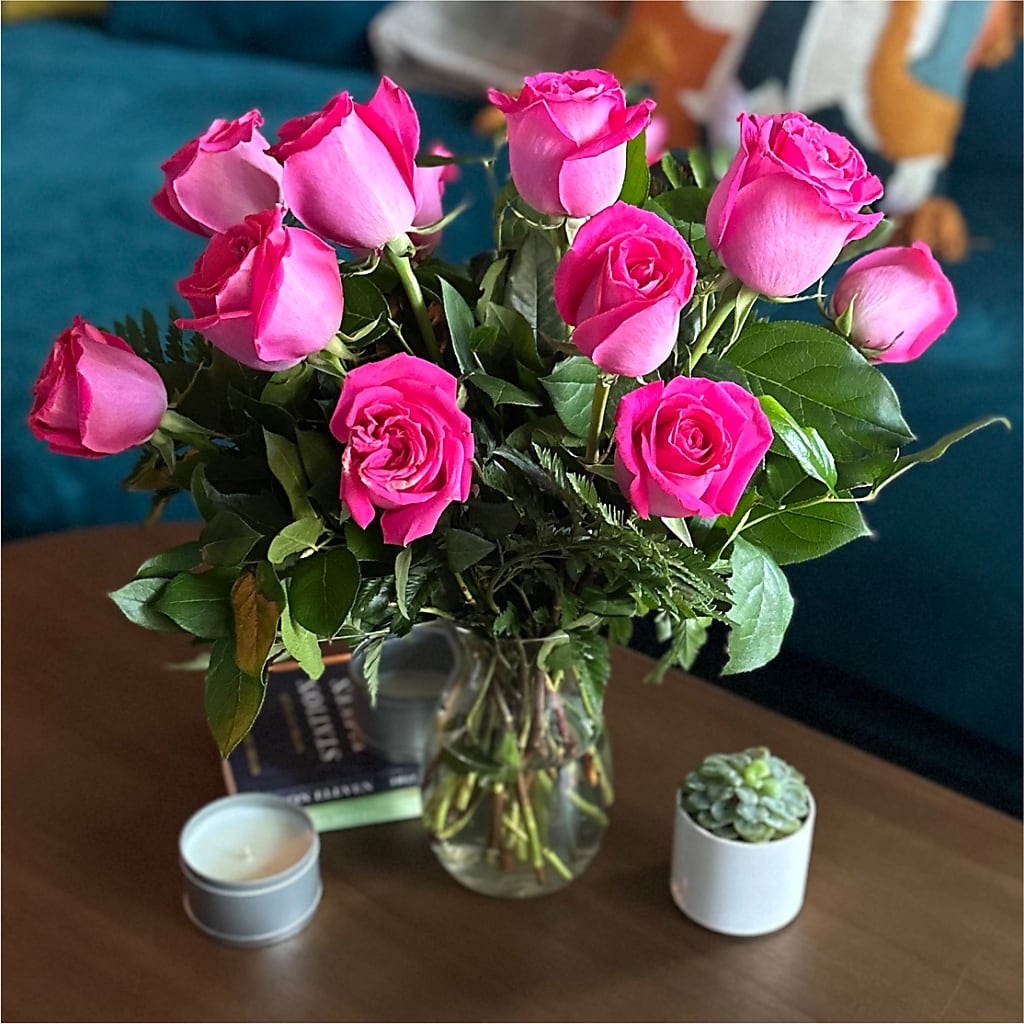 Long Stem Pink Rose Bouquet –  Hilltop Florist Llc, Stanford KY