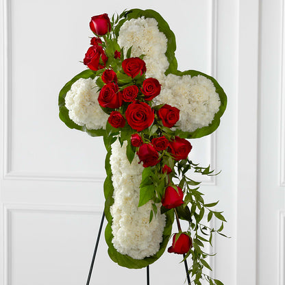Floral Cross Easel –  Hilltop Florist Llc, Stanford KY