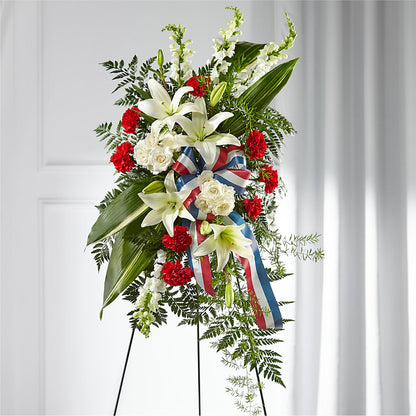 Stars of Life Standing Spray –  Hilltop Florist Llc, Stanford KY