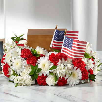 Spirit of Patriotism Cremation Adornment –  Hilltop Florist Llc, Stanford KY
