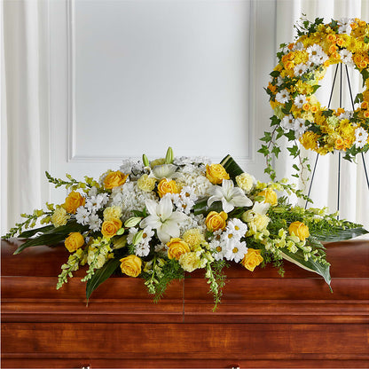 Golden Harmony Casket Spray –  Hilltop Florist Llc, Stanford KY
