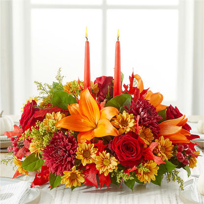 Autumn's Embrace Centerpiece –  Hilltop Florist Llc, Stanford KY