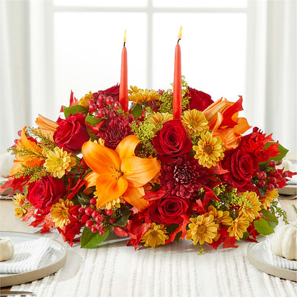 Autumn's Embrace Centerpiece –  Hilltop Florist Llc, Stanford KY