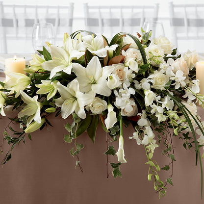 White Linen Arrangement –  Hilltop Florist Llc, Stanford KY