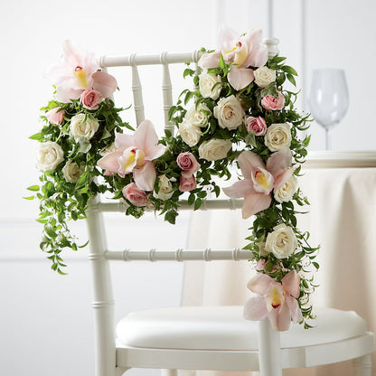 Orchid Rose Chair Décor –  Hilltop Florist Llc, Stanford KY